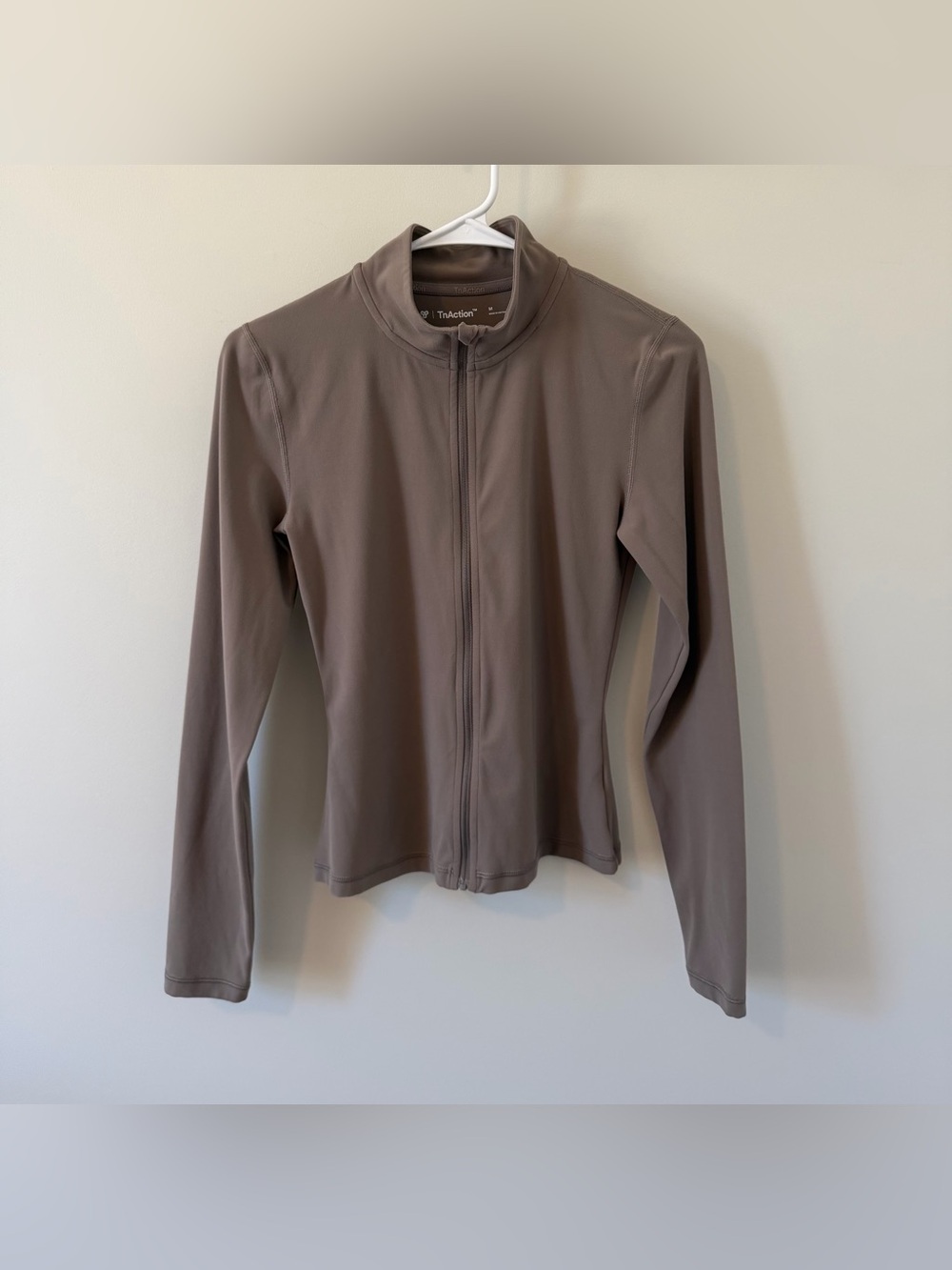 Aritzia TnAction Butter Zip Up Jacket Taupe Women’s Size Medium